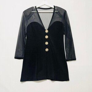 Vintage Susan by Night dress blazer blouse size L